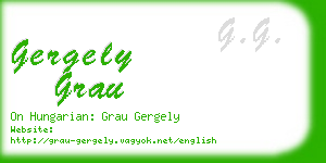 gergely grau business card